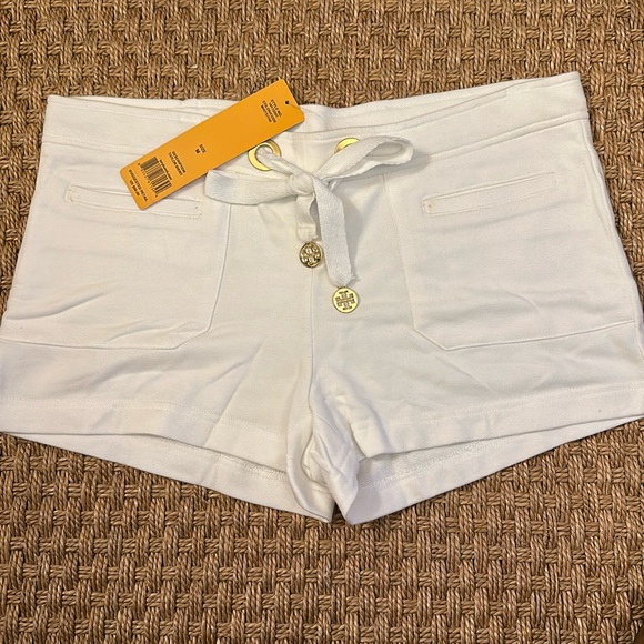Brand New NWT Tory Burch drawstring cotton shorts - Picture 1 of 4